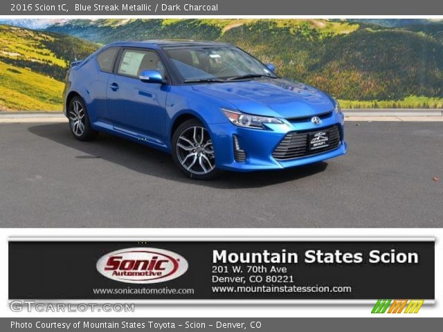 2016 Scion tC  in Blue Streak Metallic