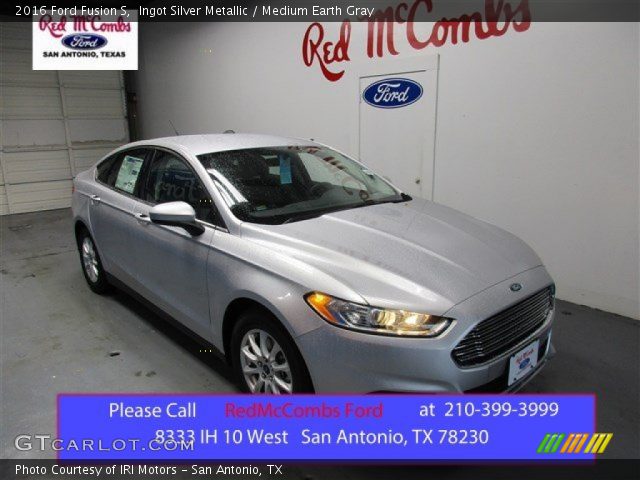 2016 Ford Fusion S in Ingot Silver Metallic