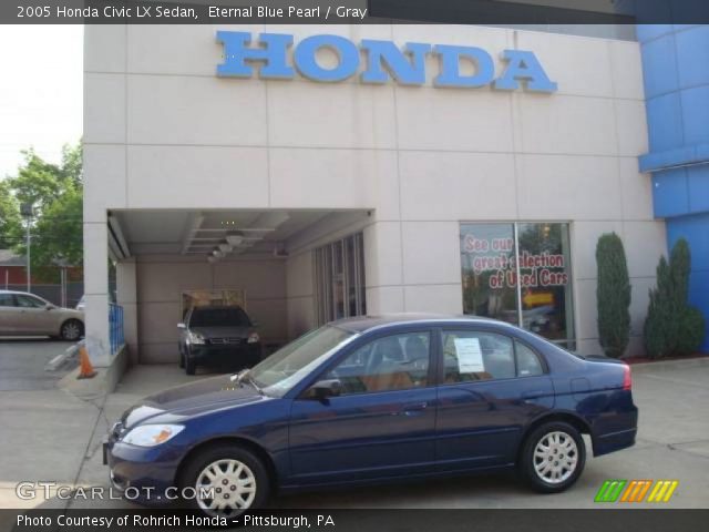 2005 Honda Civic LX Sedan in Eternal Blue Pearl