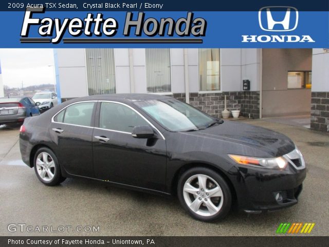 2009 Acura TSX Sedan in Crystal Black Pearl