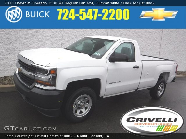 2016 Chevrolet Silverado 1500 WT Regular Cab 4x4 in Summit White