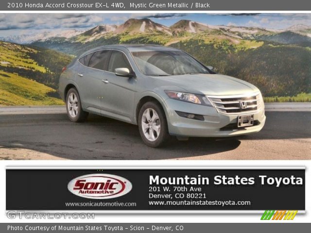 2010 Honda Accord Crosstour EX-L 4WD in Mystic Green Metallic