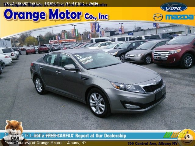2013 Kia Optima EX in Titanium Silver Metallic