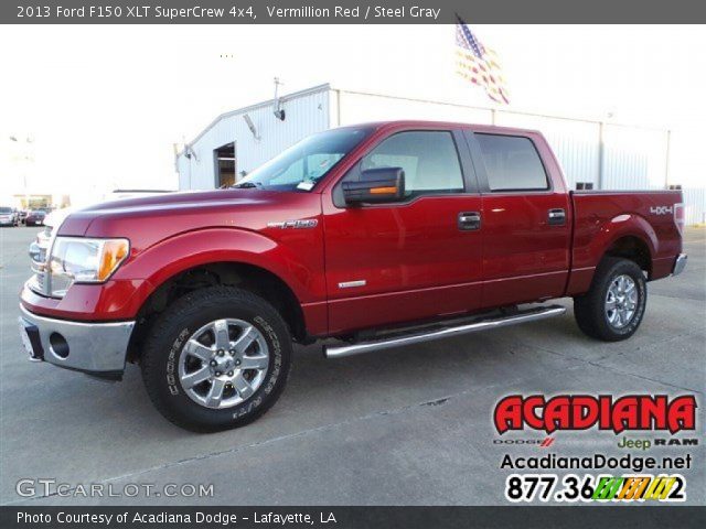 2013 Ford F150 XLT SuperCrew 4x4 in Vermillion Red