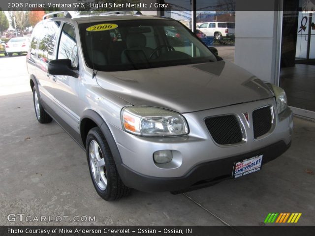 2006 Pontiac Montana SV6 in Liquid Silver Metallic