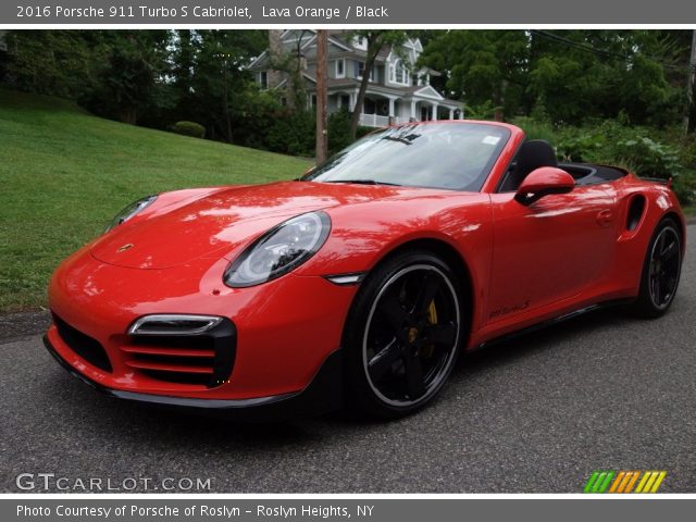 2016 Porsche 911 Turbo S Cabriolet in Lava Orange