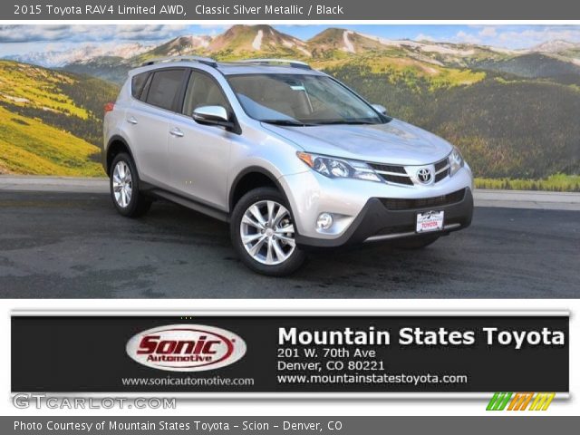 2015 Toyota RAV4 Limited AWD in Classic Silver Metallic