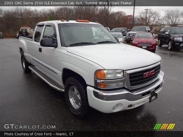 2003 GMC Sierra 1500 SLE Extended Cab 4x4 in Summit White