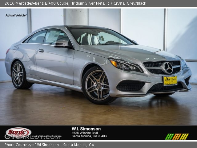 2016 Mercedes-Benz E 400 Coupe in Iridium Silver Metallic