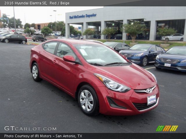 2016 Hyundai Elantra SE in Red