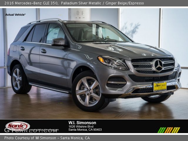 2016 Mercedes-Benz GLE 350 in Palladium Silver Metallic