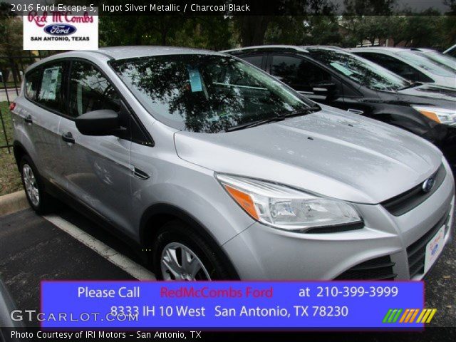 2016 Ford Escape S in Ingot Silver Metallic