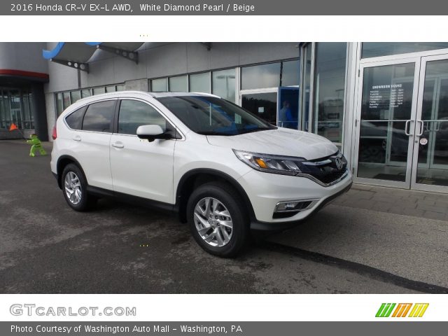 2016 Honda CR-V EX-L AWD in White Diamond Pearl