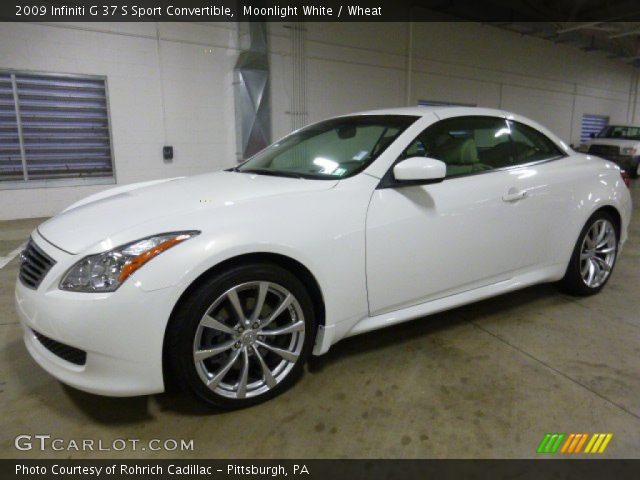 2009 Infiniti G 37 S Sport Convertible in Moonlight White