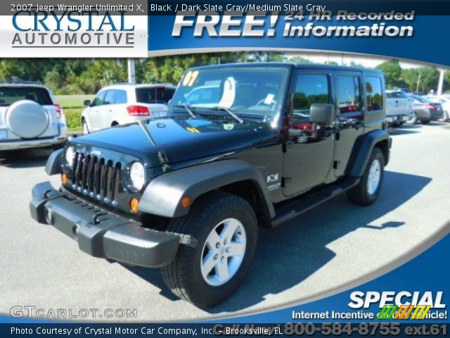 2007 Jeep Wrangler Unlimited X in Black