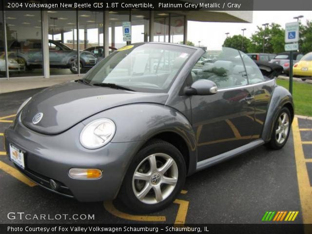 2004 Volkswagen New Beetle GLS 1.8T Convertible in Platinum Grey Metallic