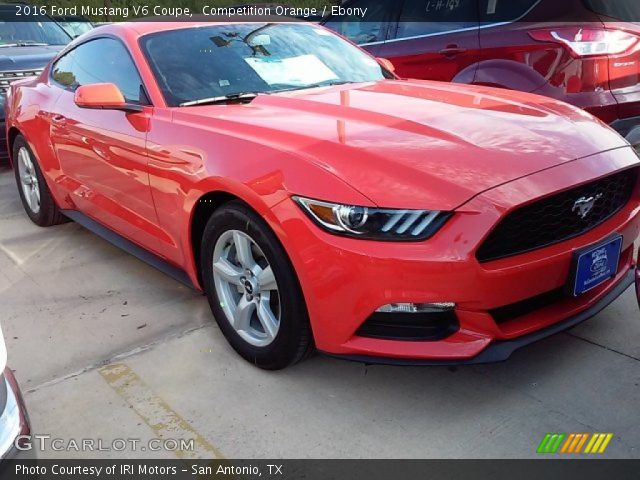 2016 Ford Mustang V6 Coupe in Competition Orange