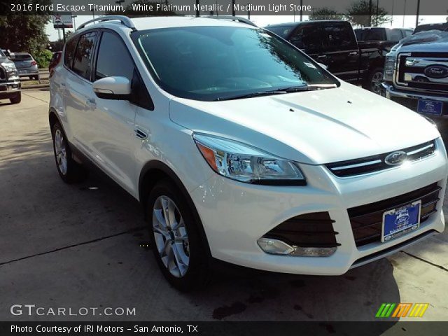 2016 Ford Escape Titanium in White Platinum Metallic