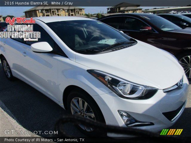 2016 Hyundai Elantra SE in White