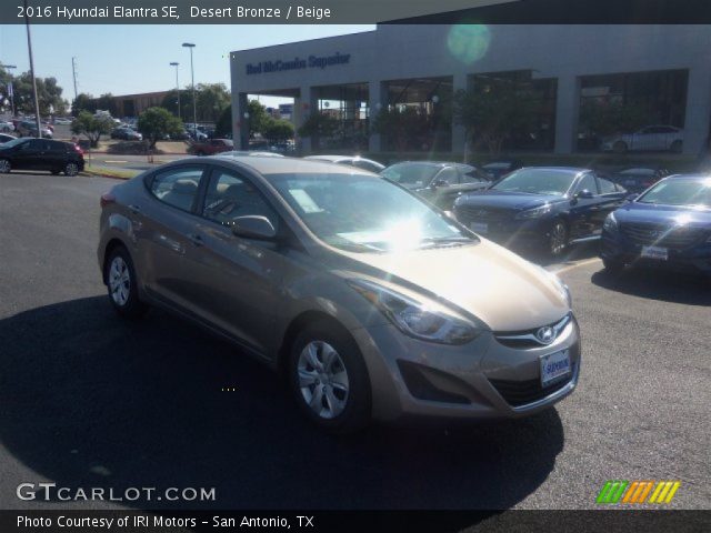 2016 Hyundai Elantra SE in Desert Bronze