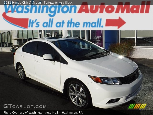 2012 Honda Civic Si Sedan in Taffeta White
