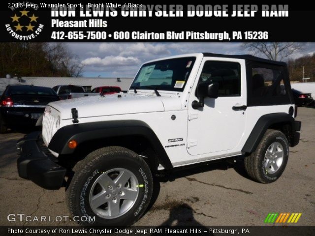 2016 Jeep Wrangler Sport in Bright White