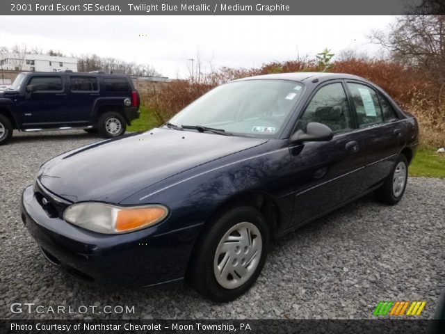 2001 Ford Escort SE Sedan in Twilight Blue Metallic