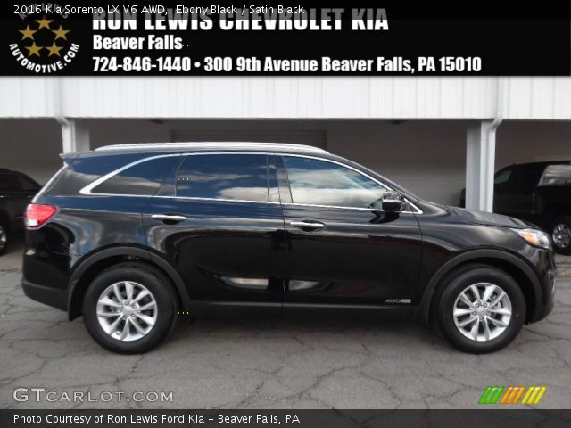 2016 Kia Sorento LX V6 AWD in Ebony Black