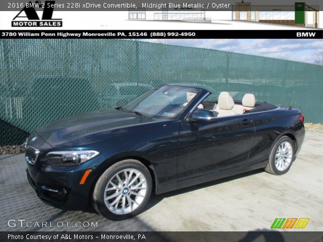 2016 BMW 2 Series 228i xDrive Convertible in Midnight Blue Metallic