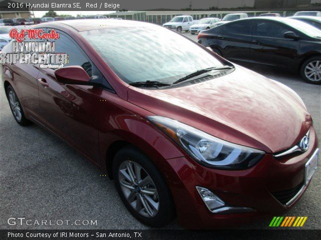 2016 Hyundai Elantra SE in Red