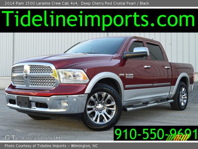 2014 Ram 1500 Laramie Crew Cab 4x4 in Deep Cherry Red Crystal Pearl