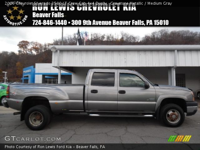 2006 Chevrolet Silverado 3500 LT Crew Cab 4x4 Dually in Graystone Metallic