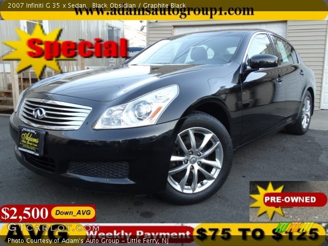 2007 Infiniti G 35 x Sedan in Black Obsidian