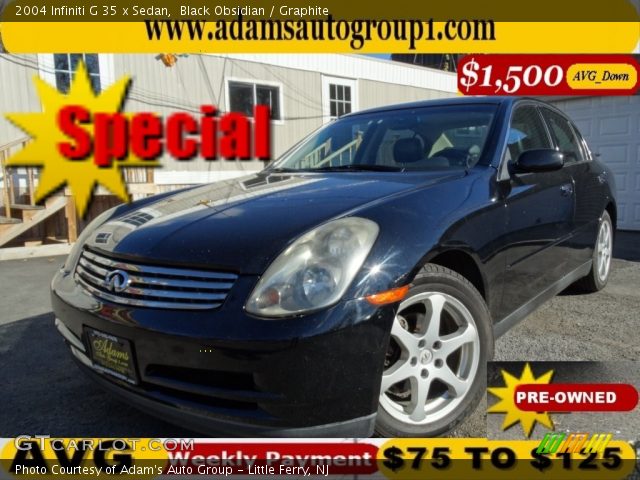 2004 Infiniti G 35 x Sedan in Black Obsidian