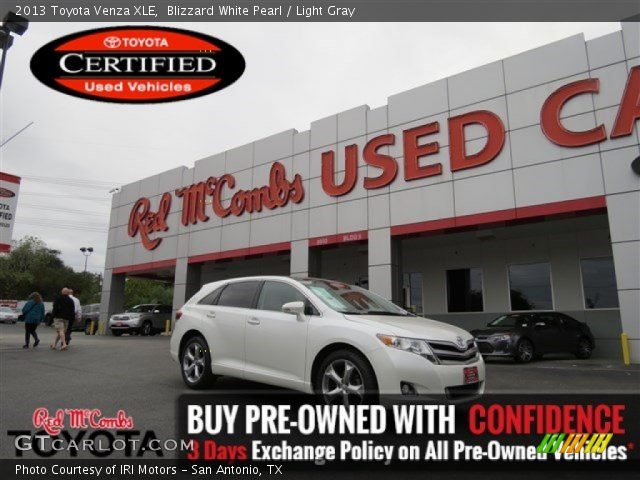 2013 Toyota Venza XLE in Blizzard White Pearl