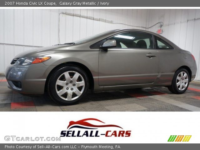 2007 Honda Civic LX Coupe in Galaxy Gray Metallic