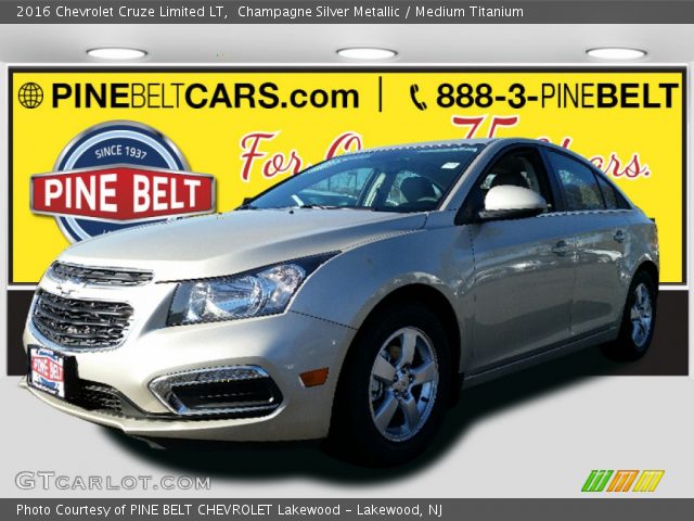 2016 Chevrolet Cruze Limited LT in Champagne Silver Metallic