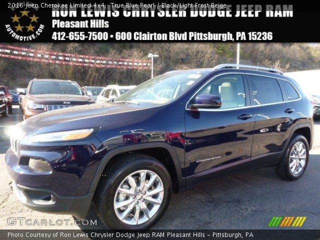 2016 Jeep Cherokee Limited 4x4 in True Blue Pearl