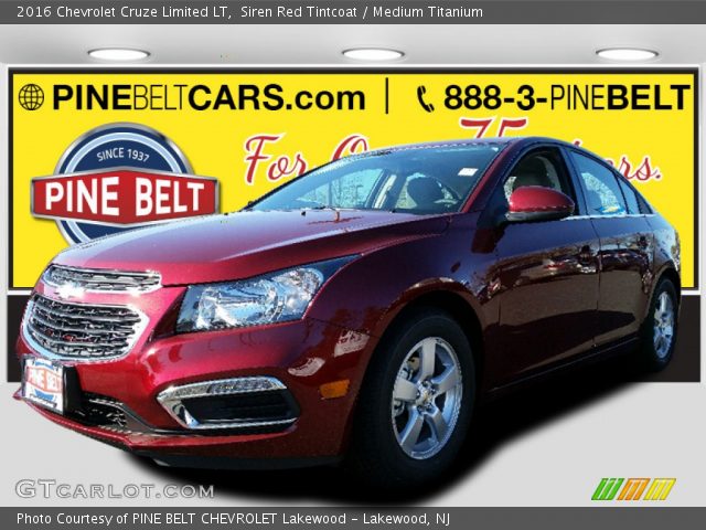 2016 Chevrolet Cruze Limited LT in Siren Red Tintcoat