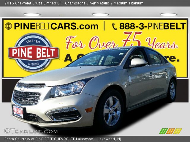 2016 Chevrolet Cruze Limited LT in Champagne Silver Metallic