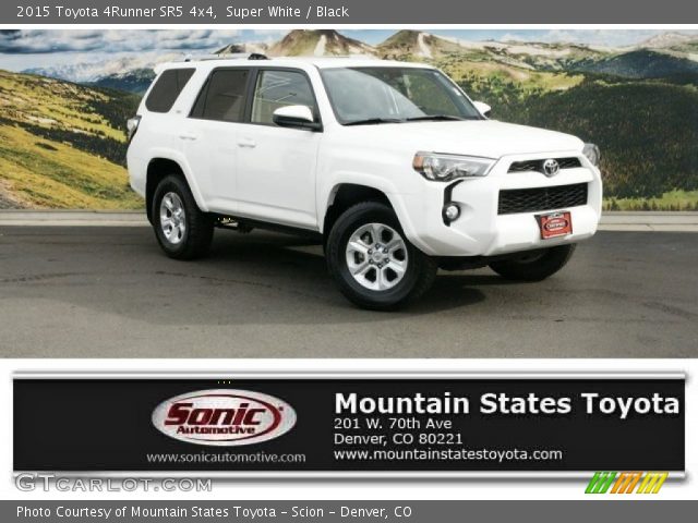 2015 Toyota 4Runner SR5 4x4 in Super White