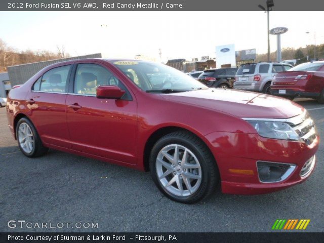 2012 Ford Fusion SEL V6 AWD in Red Candy Metallic