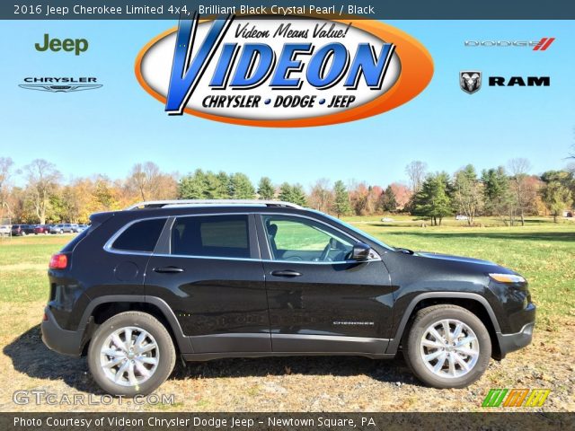 2016 Jeep Cherokee Limited 4x4 in Brilliant Black Crystal Pearl