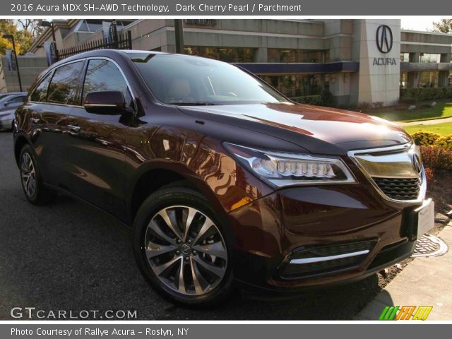 2016 Acura MDX SH-AWD Technology in Dark Cherry Pearl