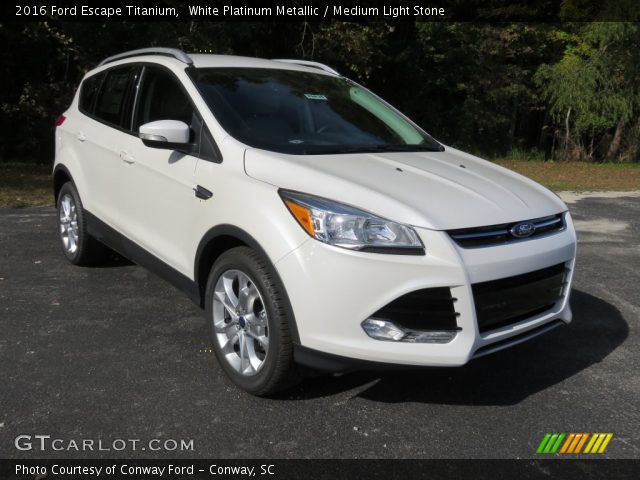 2016 Ford Escape Titanium in White Platinum Metallic
