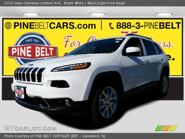 2016 Jeep Cherokee Limited 4x4 in Bright White