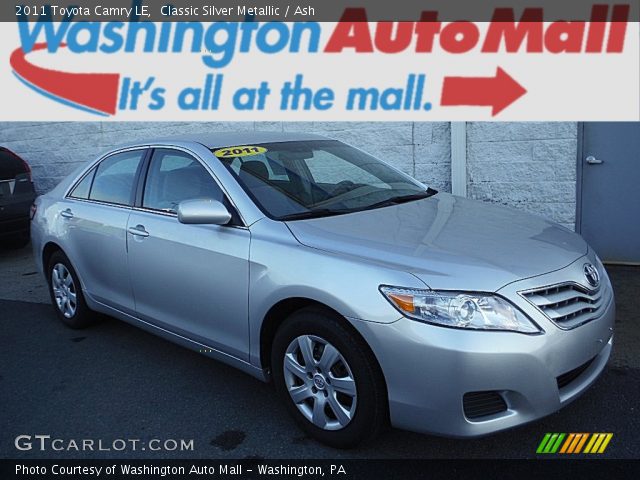 2011 Toyota Camry LE in Classic Silver Metallic
