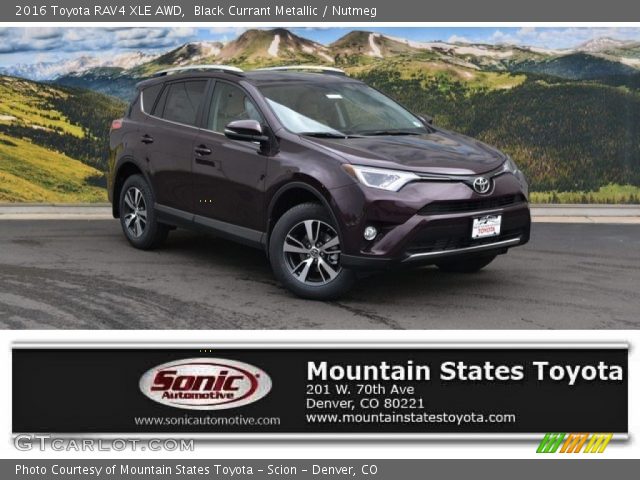 2016 Toyota RAV4 XLE AWD in Black Currant Metallic