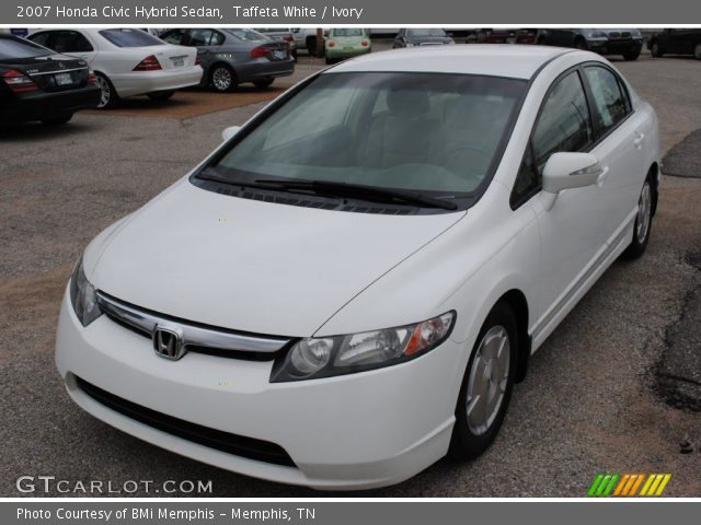 2007 Honda Civic Hybrid Sedan in Taffeta White