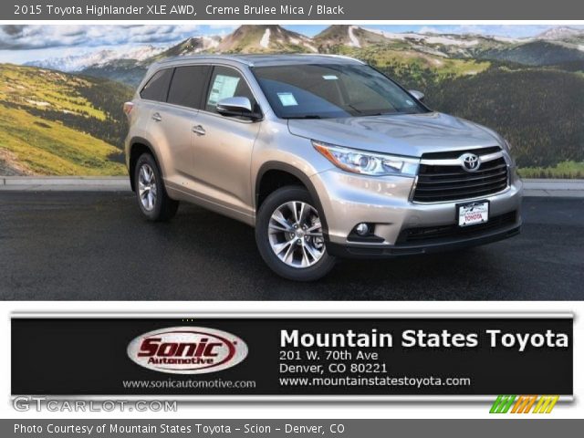 2015 Toyota Highlander XLE AWD in Creme Brulee Mica